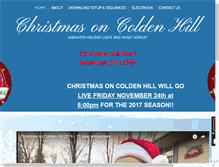 Tablet Screenshot of christmasoncoldenhill.com